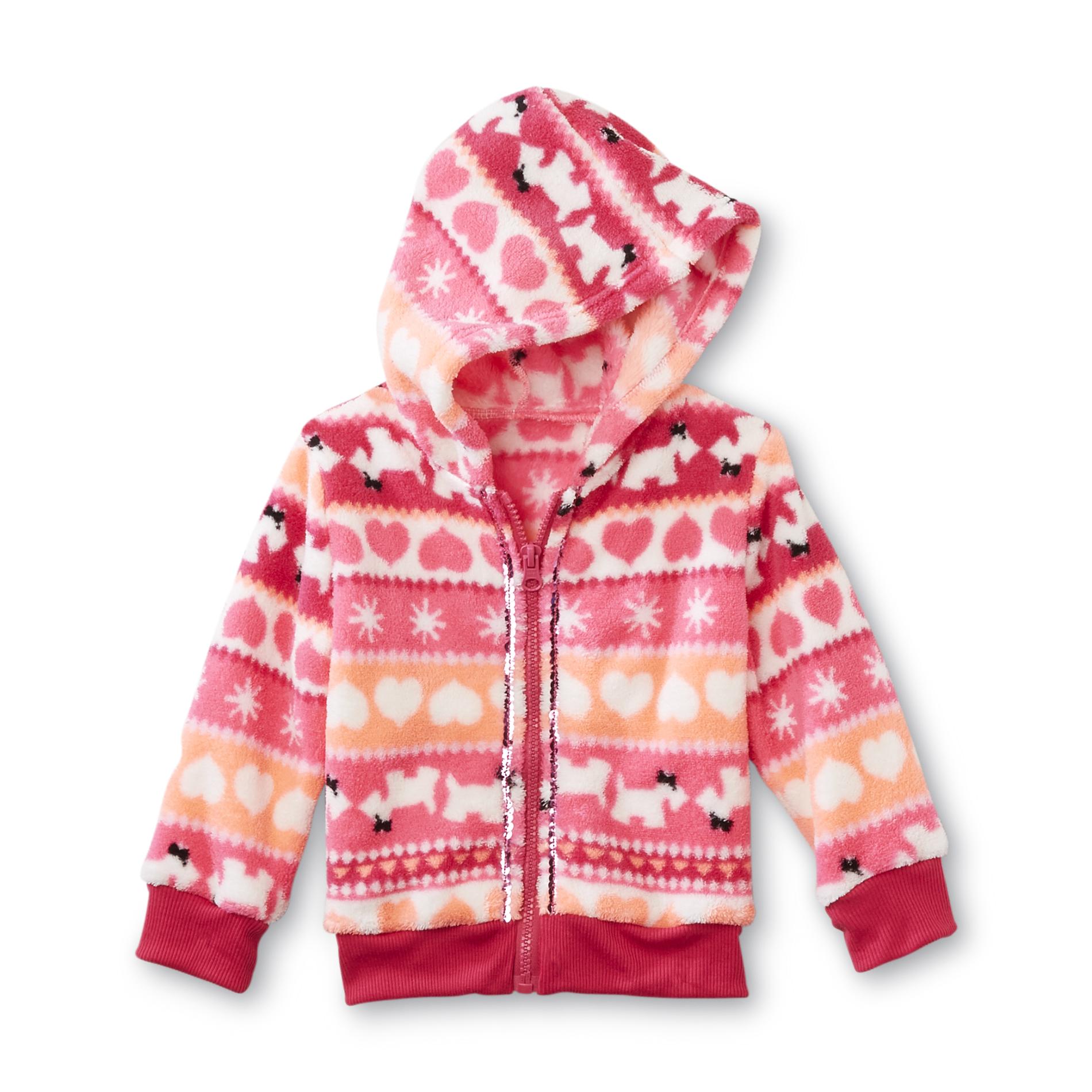 WonderKids Girls' Tribal Fleece Hooded Jacket