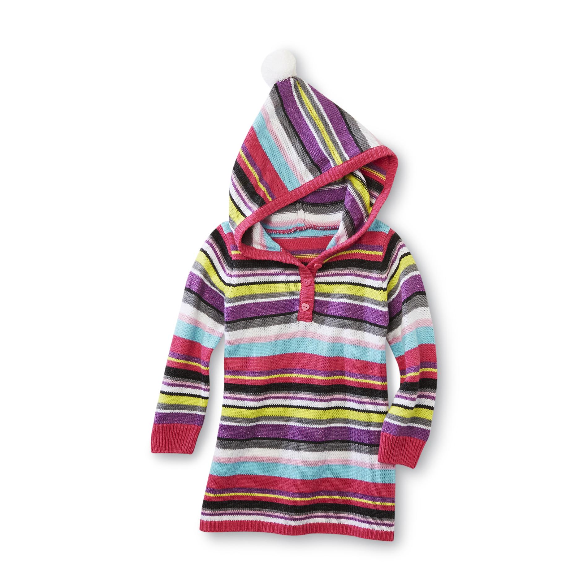 WonderKids Infant & Toddler Girl's Hooded Tunic Sweater - Striped