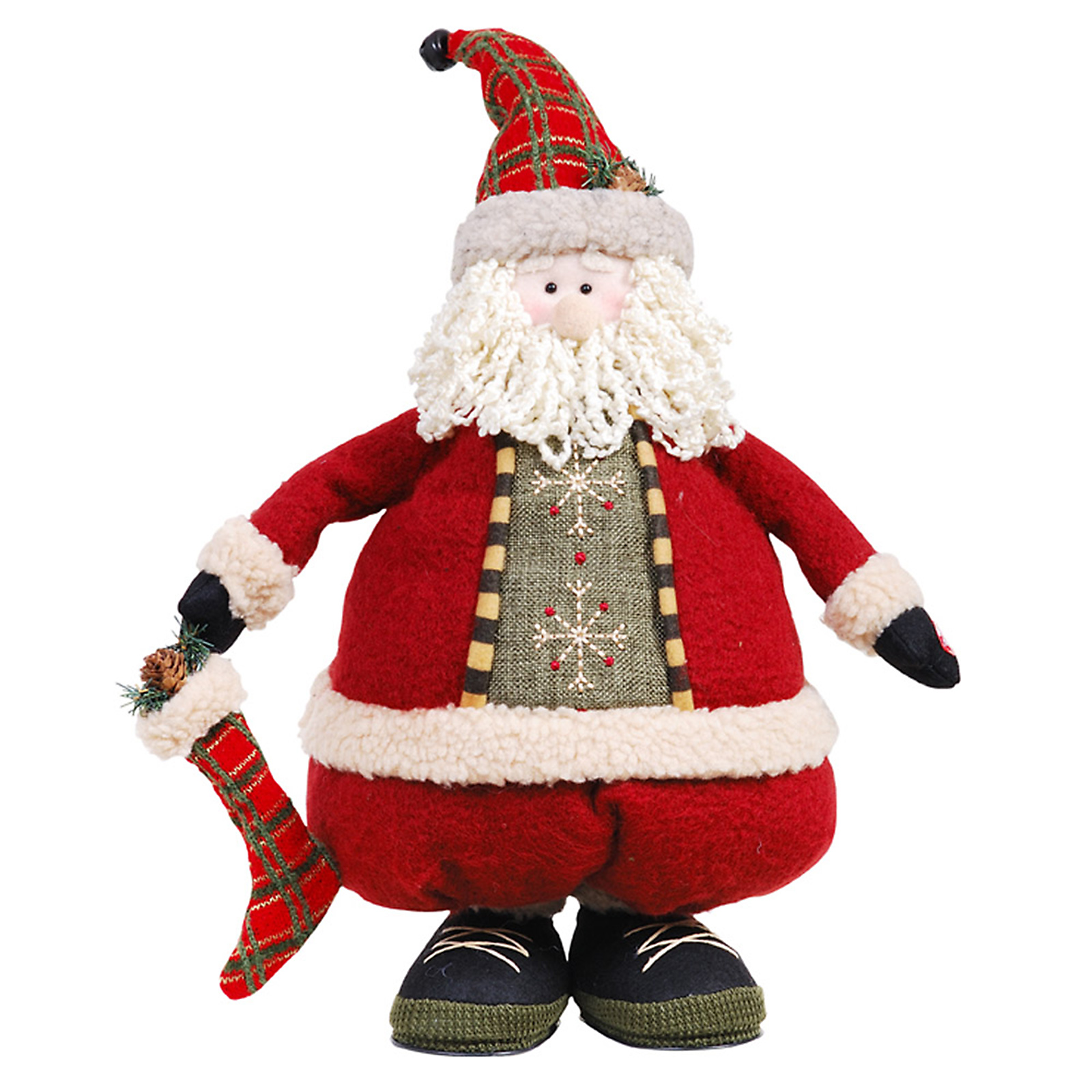 10"x7.5"x20" Up-down santa with flapping arms