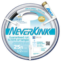 Apex Tools Neverkink 7602-25 Boat & Camper NeverKink Hose, Drinking Water Safe, 1/2 In. x 25 Ft. - Quantity 1