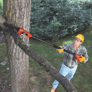 black+decker lpp120 8” cordless pole pruning saw with