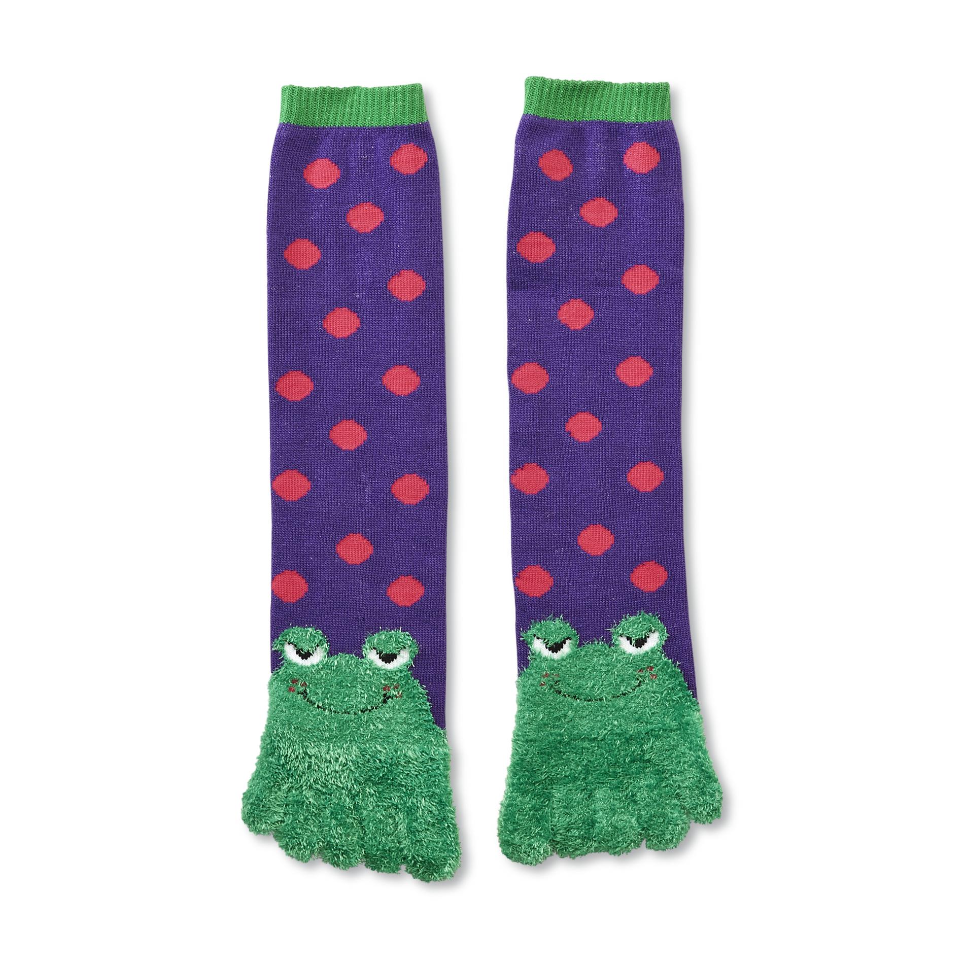 Joe Boxer Women's Toe Socks Frog