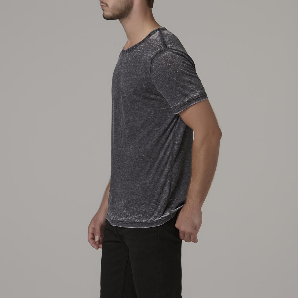 Adam Levine Men's Burnout Crew Neck T-Shirt - Black