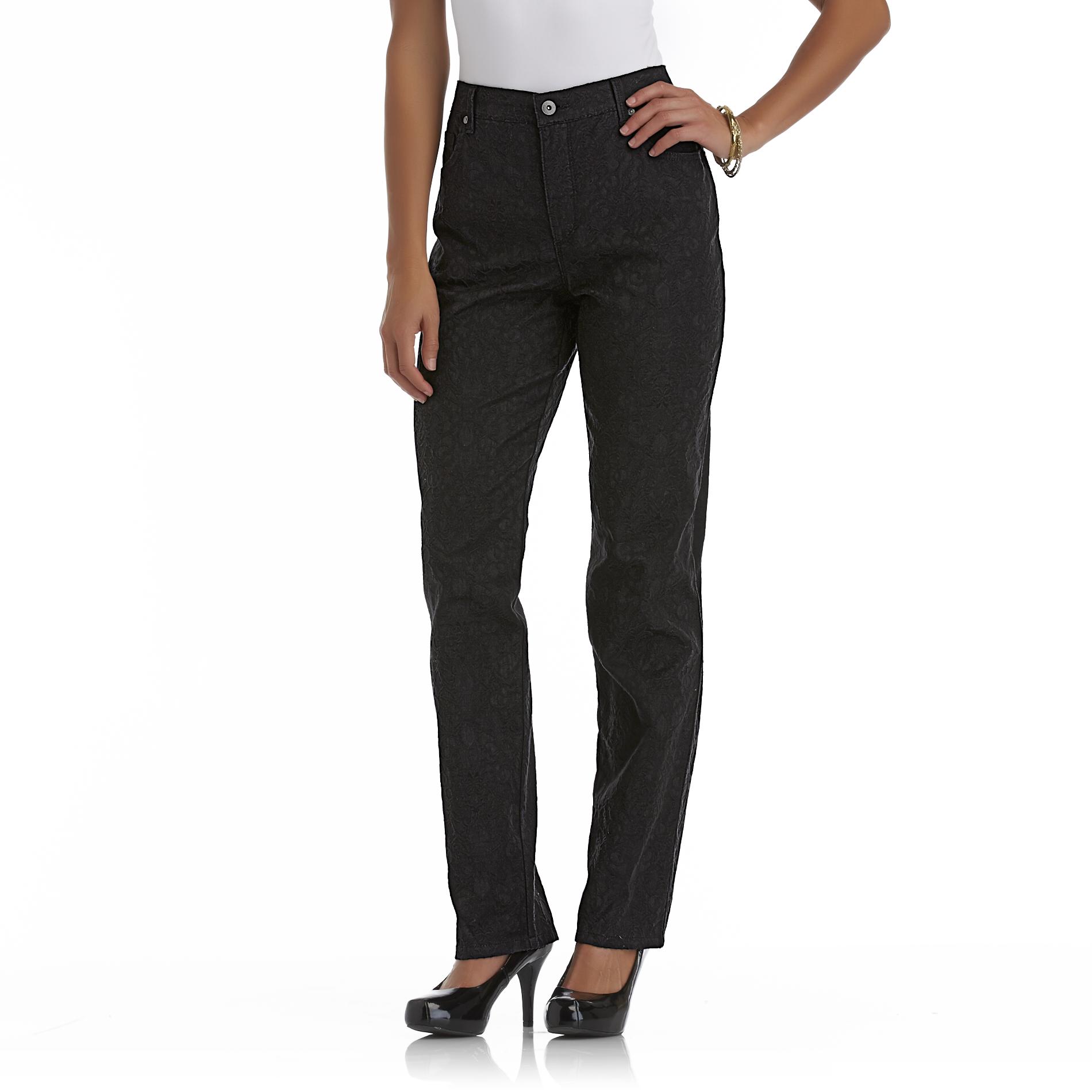 Gloria Vanderbilt Women's Jacquard Classic Fit Amanda Jeans