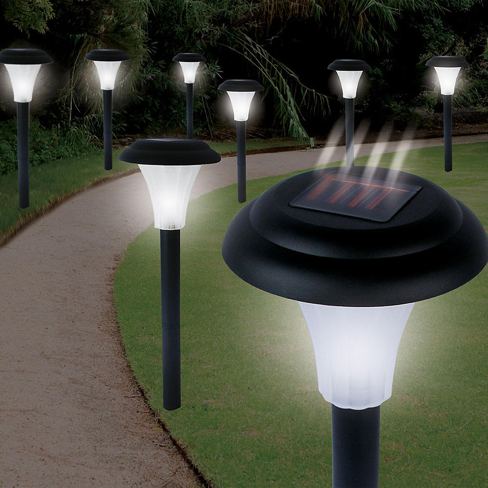 Trademark Tools Set of 8 Bright Solar Accent Lights - Cordless