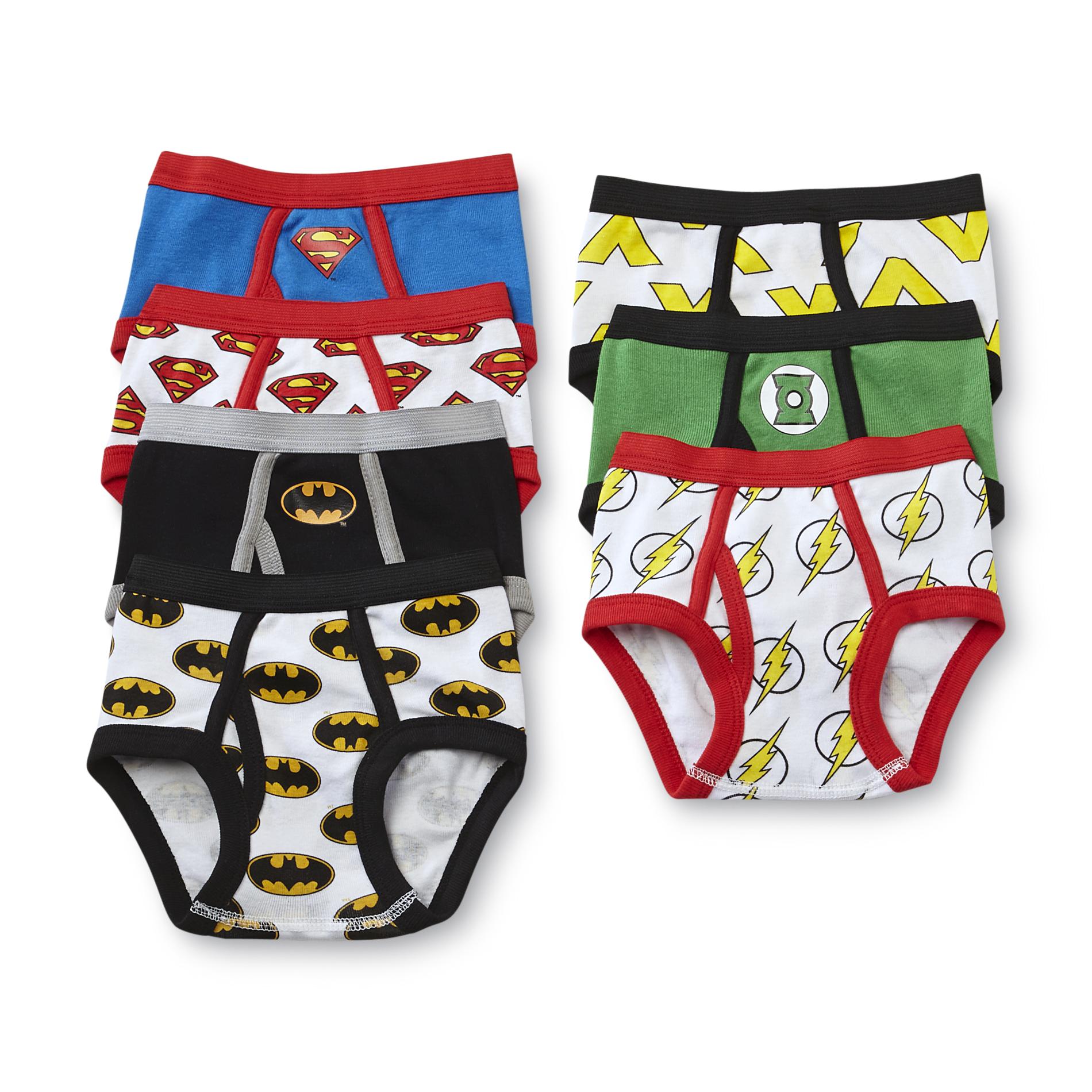 DC Comics Toddler Boy's Briefs - Justice League, Size: 4T, Multi-color DC Comics Toddler Boy's Briefs - Justice League, Size: 4T, Multi-color