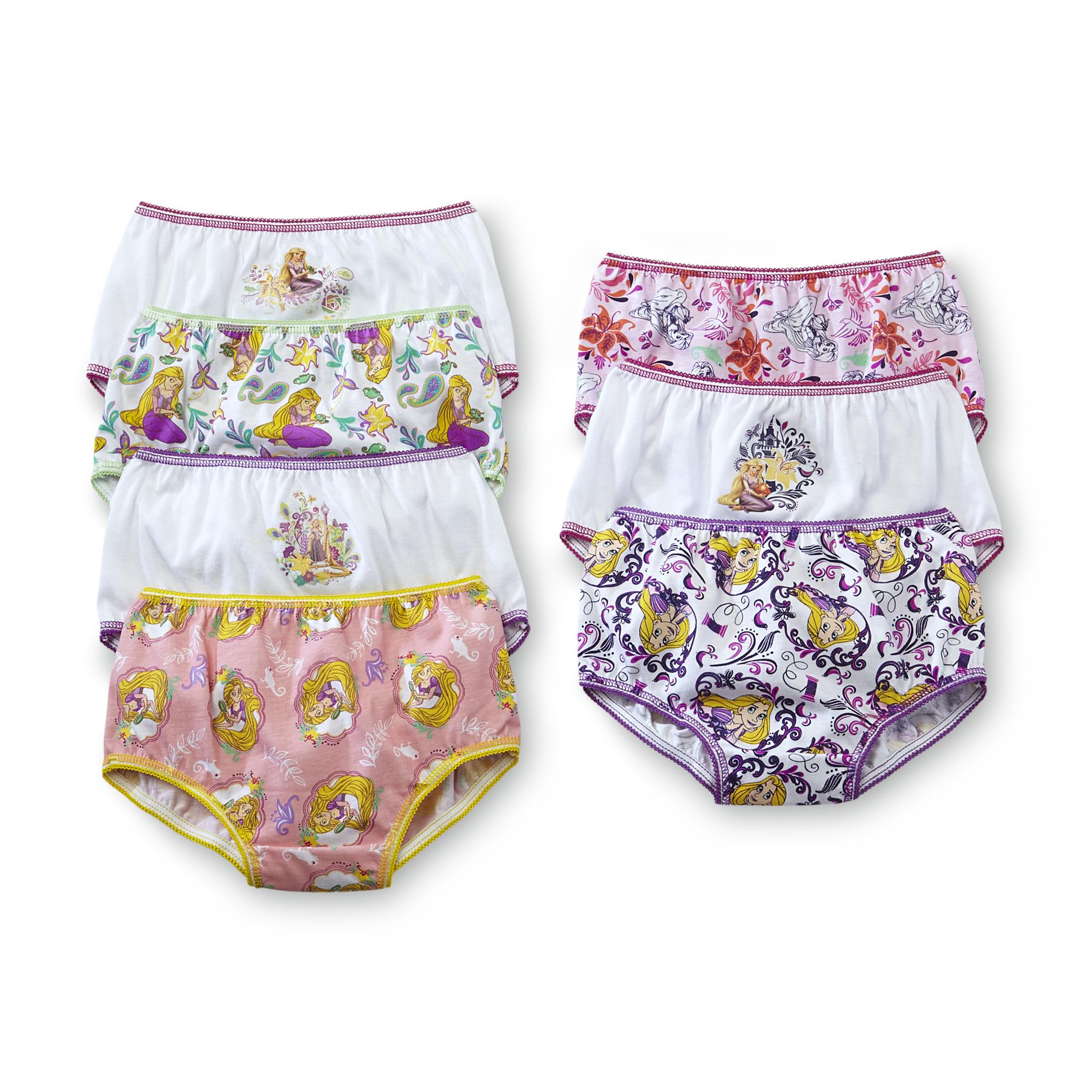 Disney Tangled Toddler Girl's 7-Pack Panties - Rapunzel