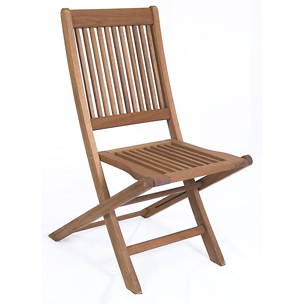 Amazonia Ipanema 2 Piece Eucalyptus Wood Folding Patio Chair Set