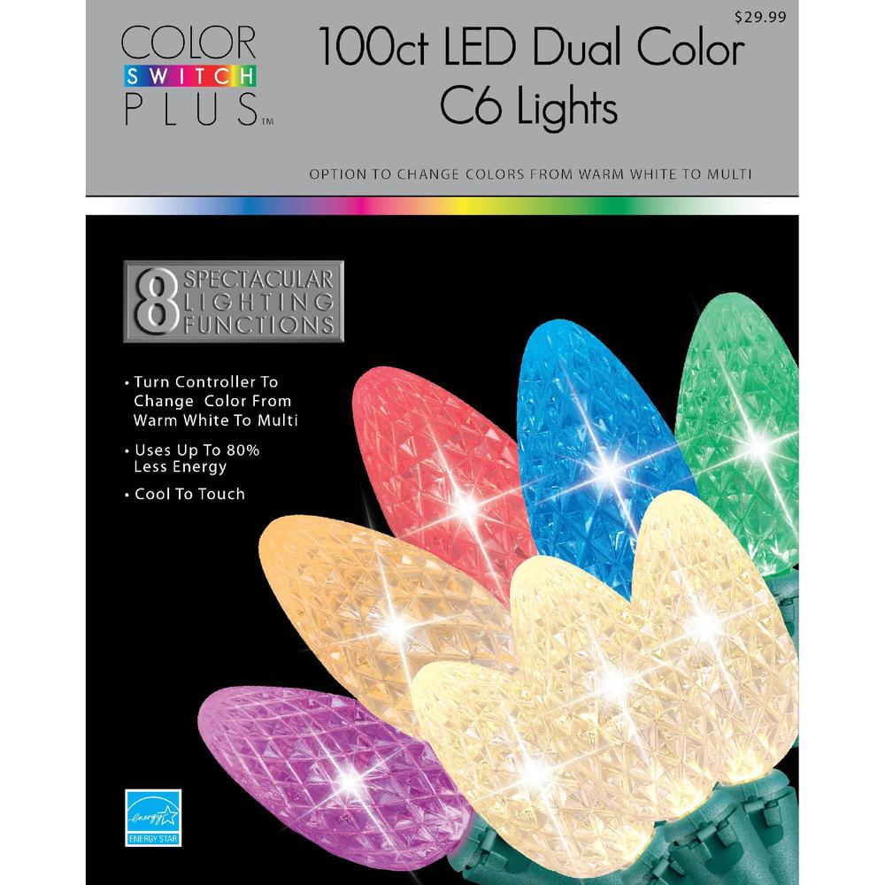 Color Switch Plus 100ct Dual Color LED Christmas Lights