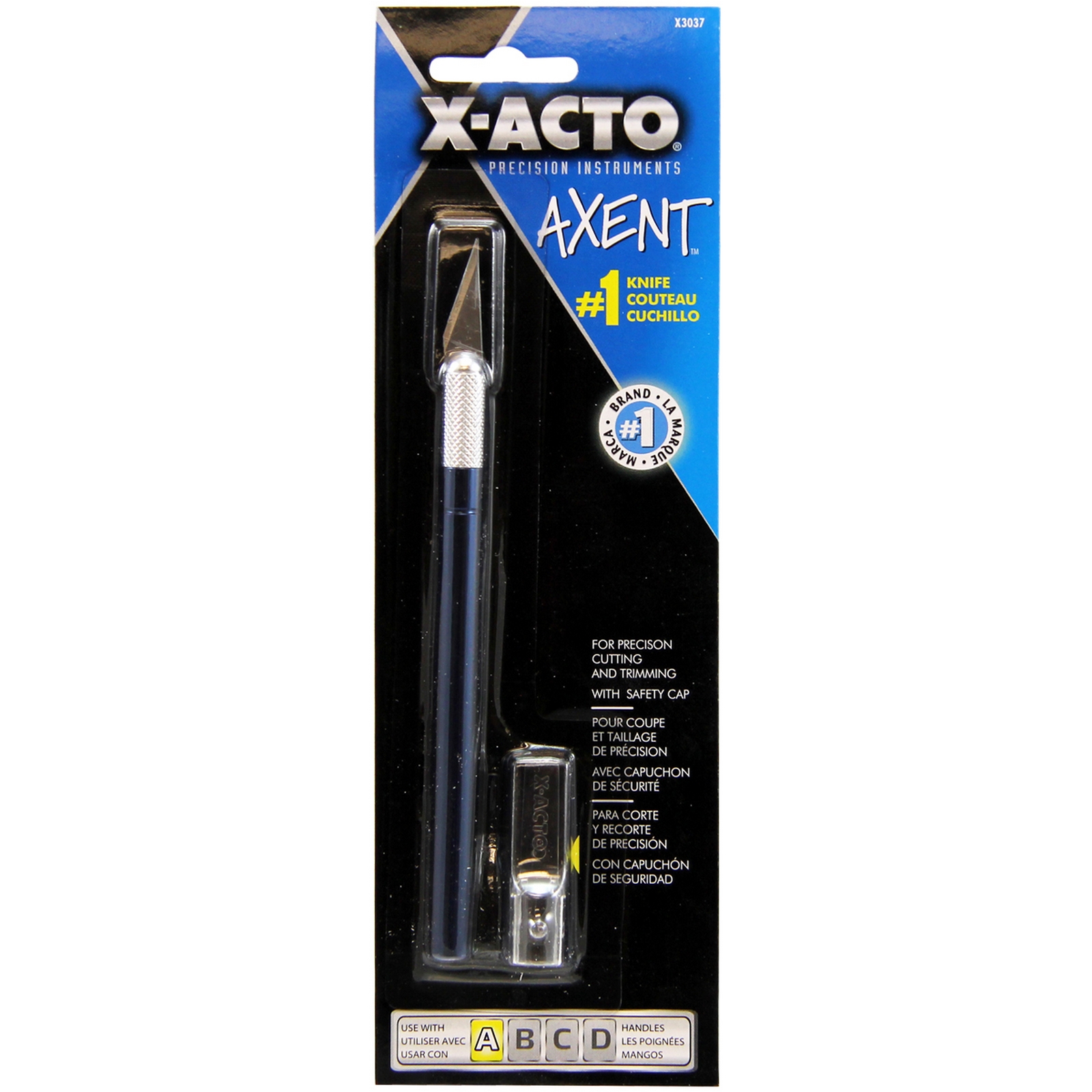 X Acto AXENT Knife W/Cap Blue