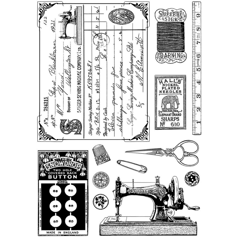 Crafty Individuals Unmounted Rubber Stamp Sewing Notions   Home