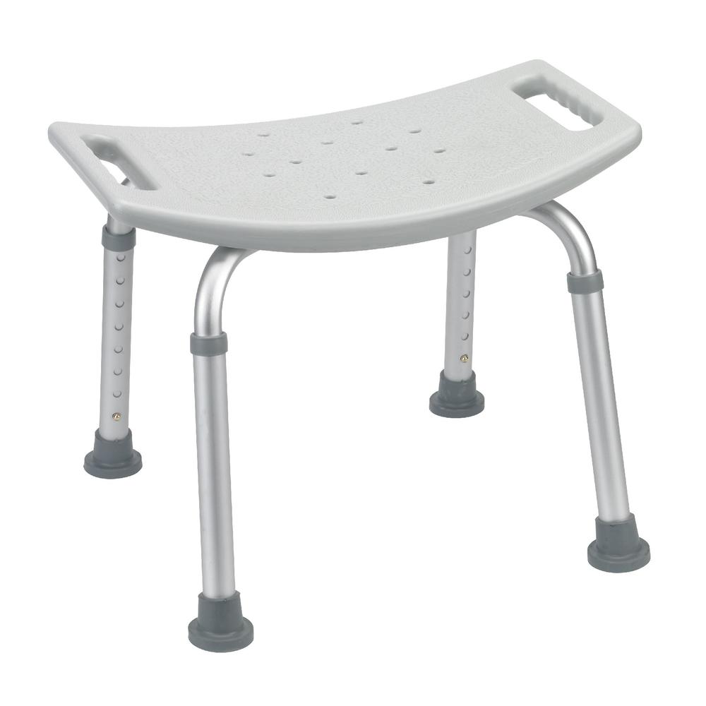 Drive Medical Grey Bath Bench without Back