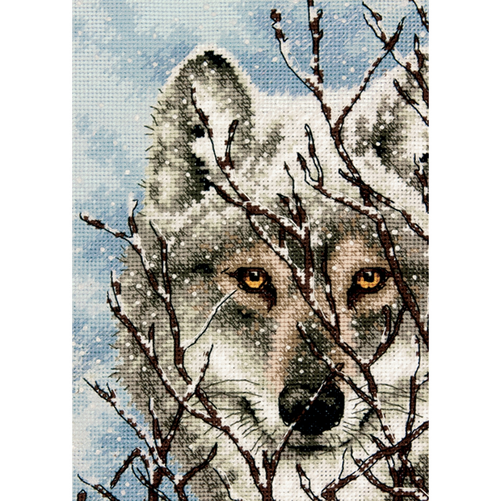 Dimensions Gold Collection Petite Wolf Counted Cross Stitch Kit 18 Count