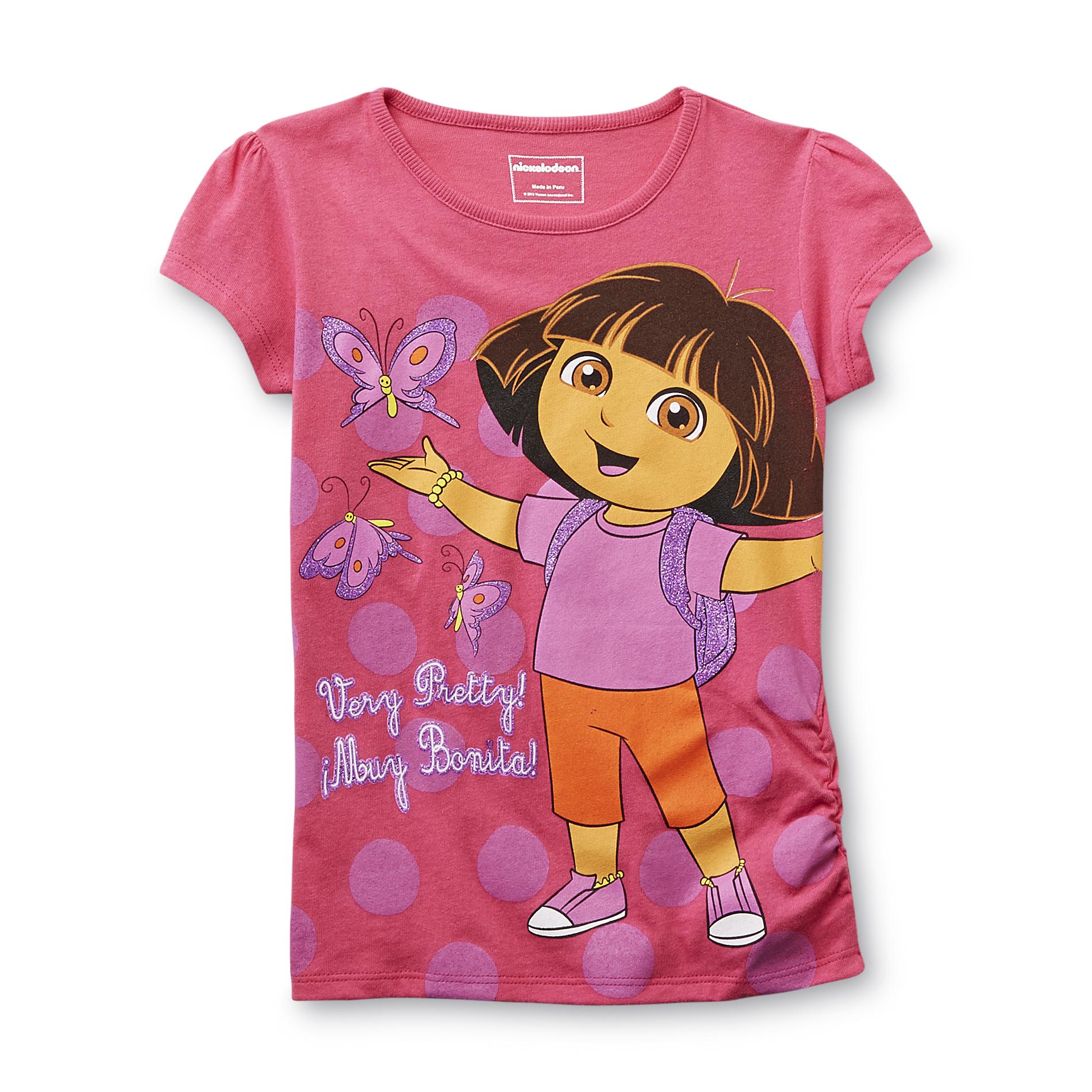 Nickelodeon Dora the Explorer Girl's Glitter T-Shirt