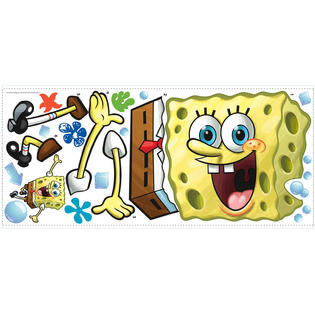Roommates Spongebob Squarepants Peel Stick Giant Wall Decals