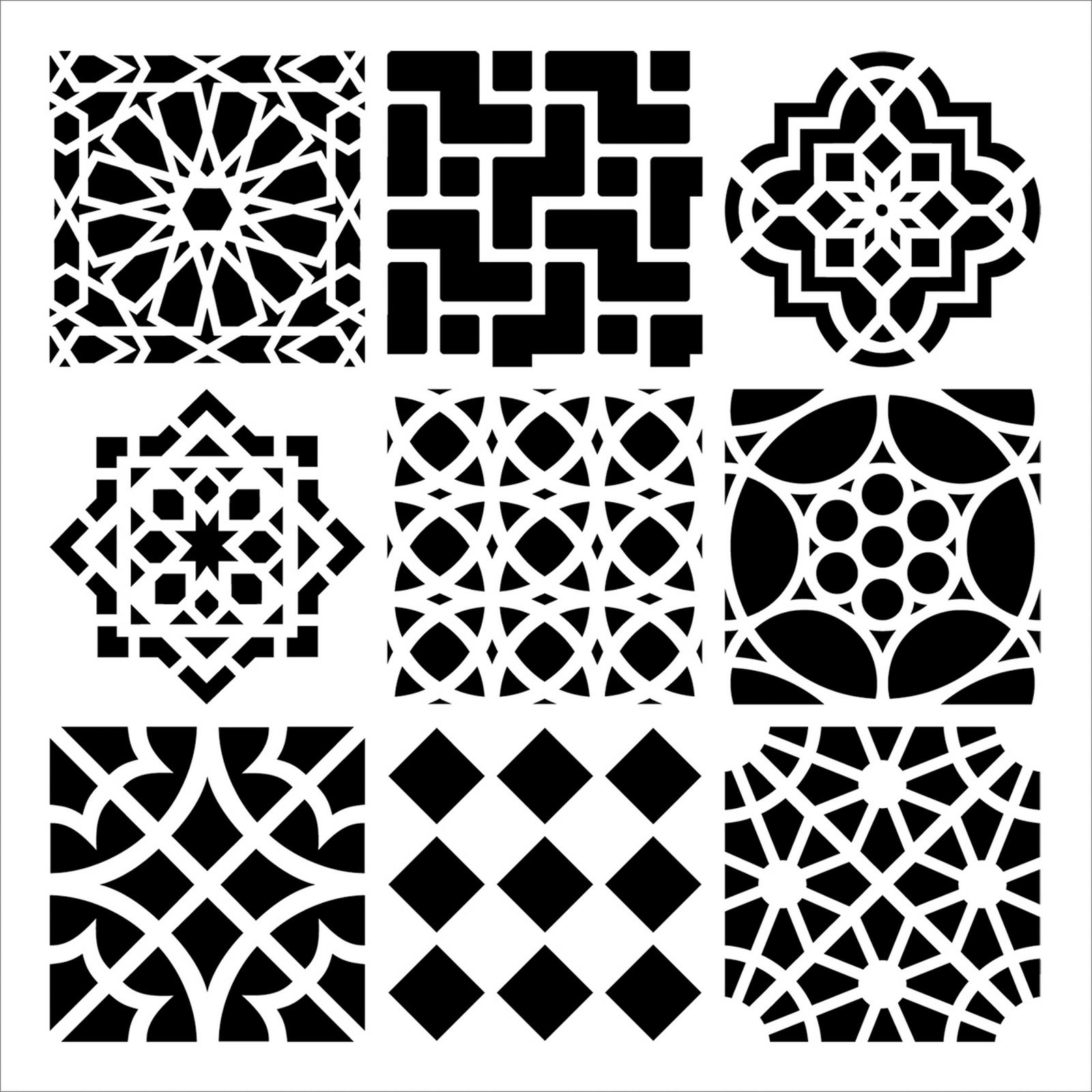 Crafter's Workshop Templates Moroccan Tiles
