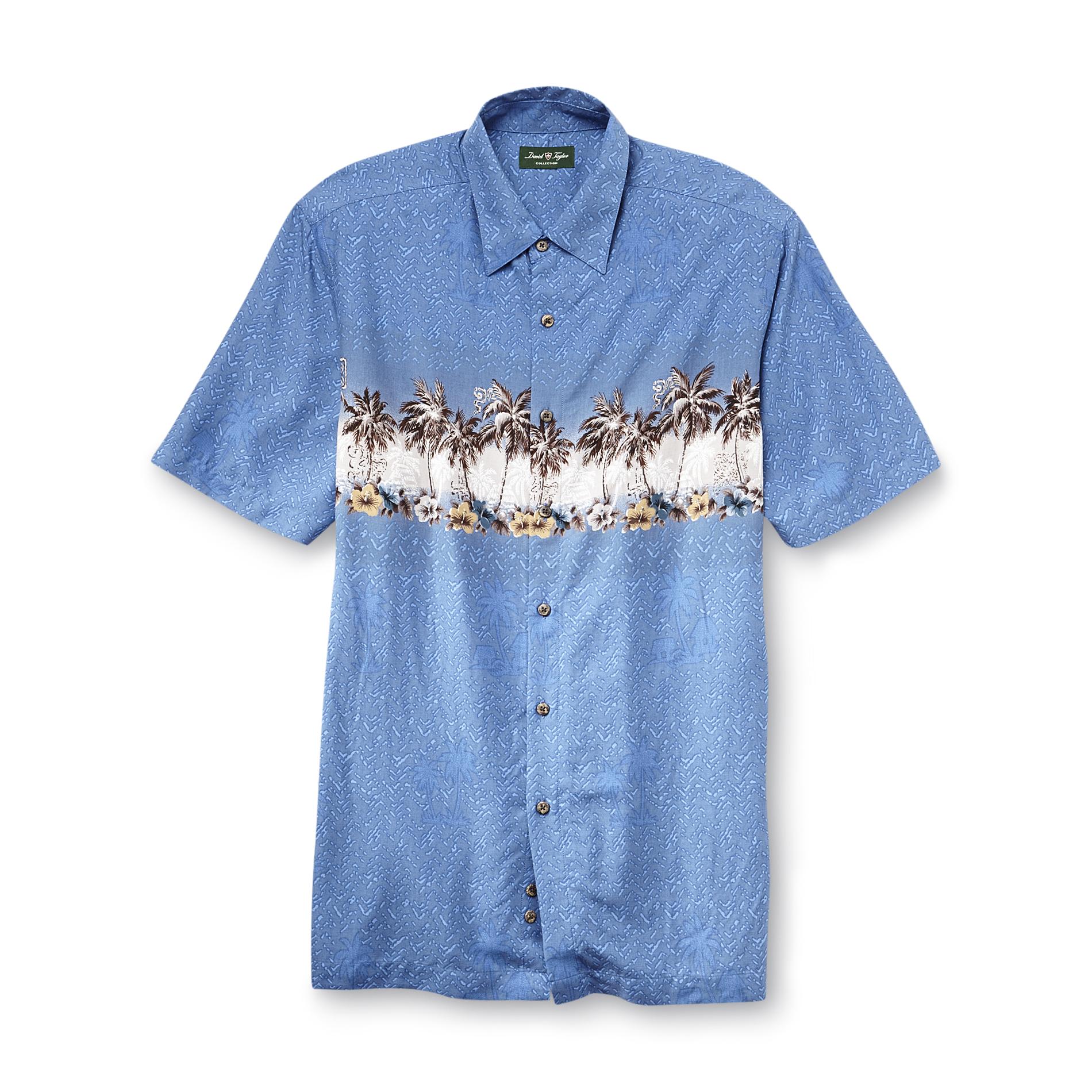 David Taylor Collection Men's Woven Shirt - Tropical
