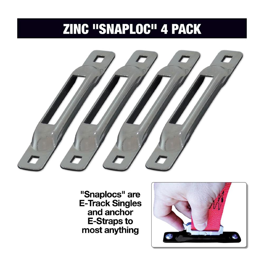 Snap-Loc SNAPLOCS ZINC 4 PACK E-Track Single strap anchors