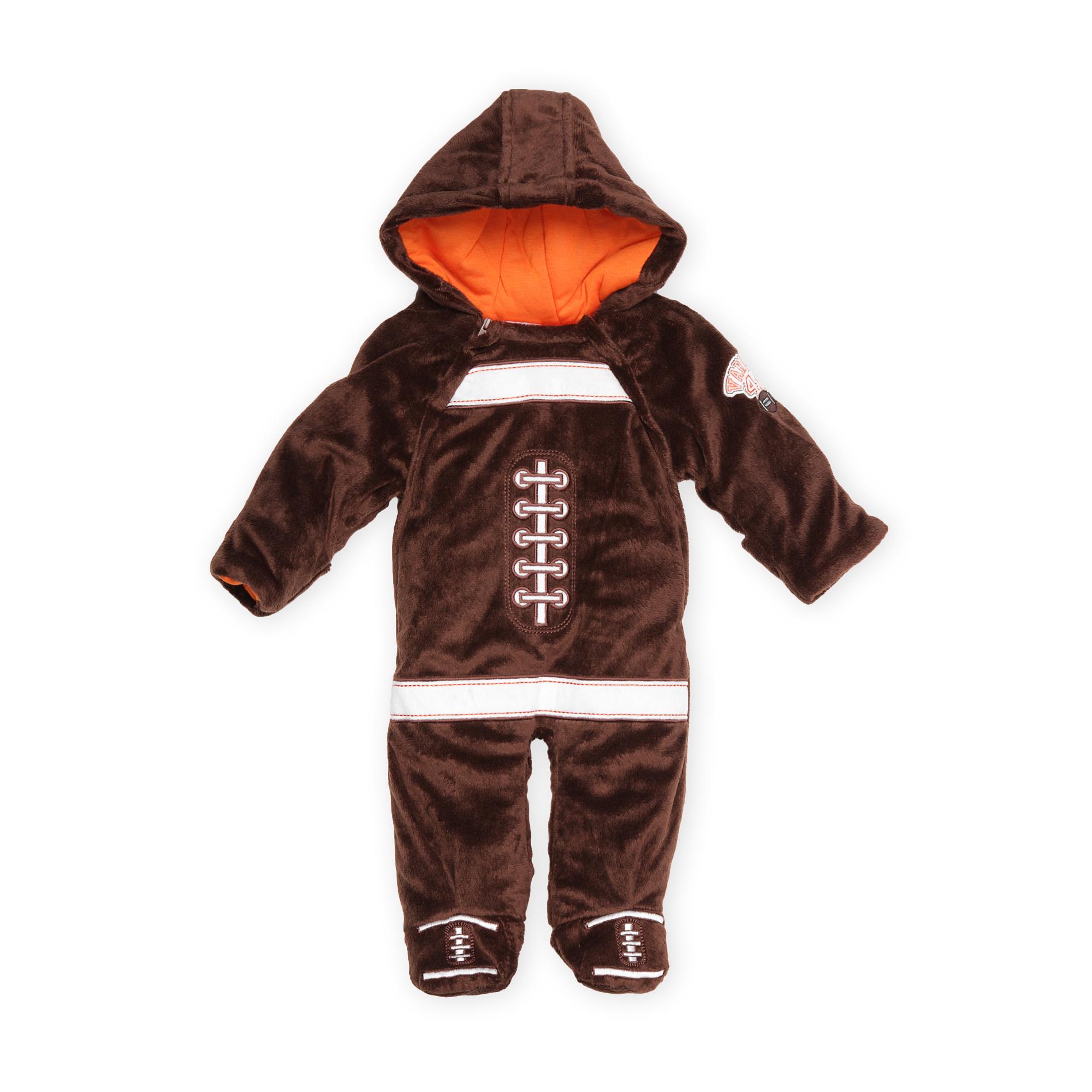 Small Wonders Infant Boy's Footed Fleece Sleeper Costume - Football