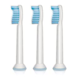 Sonicare Philips Sonicare Genuine Sensitive Replacement Toothbrush Heads for Sensitive Teeth, 3 Brush Heads, White, HX6053/64