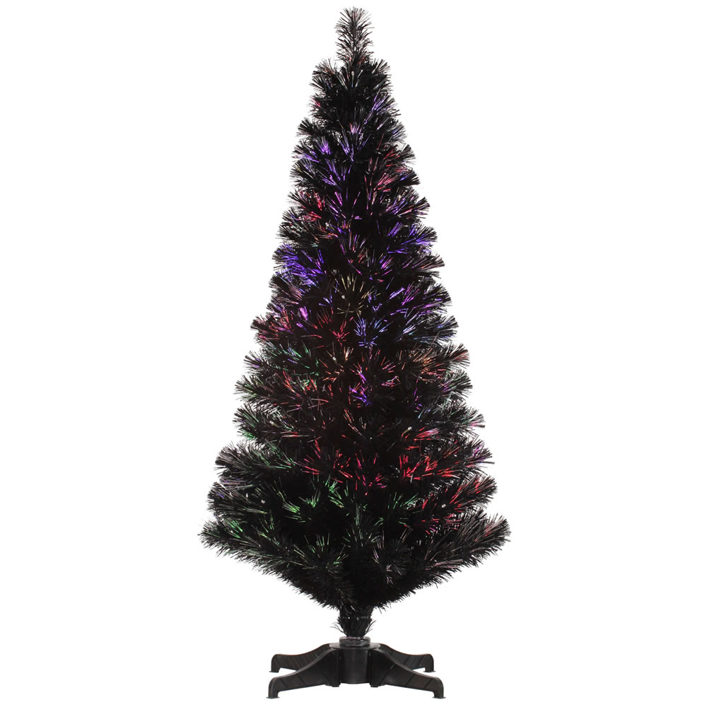 Vickerman 3 x 20 Black Fiber Optic Tree 107T   Seasonal   Christmas