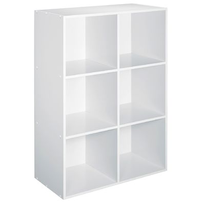 Essential Home 6-Cube Storage Unit, White Essential Home 6-Cube Storage Unit, White
