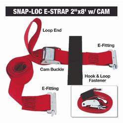 Snap-Loc SLTE216CRI E Strap Cam with Hook & Loop Storage Fastener, 2 in. x 16 ft.
