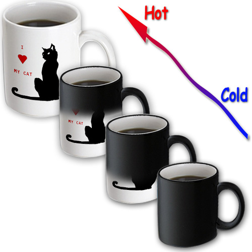 3dRose - Florene Décor II - I Love My Cat - 11 oz Transforming mug 3dRose - Florene Décor II - I Love My Cat - 11 oz Transforming mug