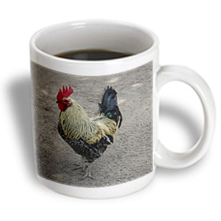 3dRose - Farm Animals - Rooster - 15 oz mug, White 3dRose - Farm Animals - Rooster - 15 oz mug, White
