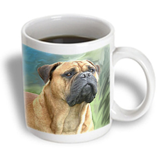 3dRose - Dogs Mustiff - Bullmastiff - 15 oz mug, White 3dRose - Dogs Mustiff - Bullmastiff - 15 oz mug, White