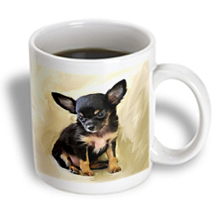 3dRose - Dogs Chihuahua - Chihuahua Puppy - 11 oz mug, White 3dRose - Dogs Chihuahua - Chihuahua Puppy - 11 oz mug, White