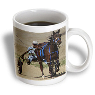 3dRose - Cassie Peters Photography - Harness Racing - 11 oz mug, White 3dRose - Cassie Peters Photography - Harness Racing - 11 oz mug, White