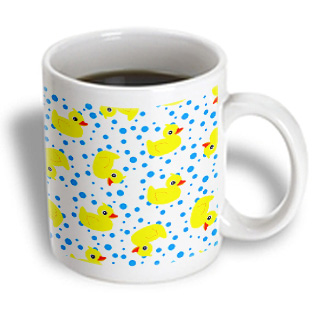 3dRose - Janna Salak Designs Prints and Patterns - Cute Baby Ducky Yellow Ducky Print - 15 oz mug, White 3dRose - Janna Salak Designs Prints and Patterns - Cute Baby Ducky Yellow Ducky Print - 15 oz mug, White