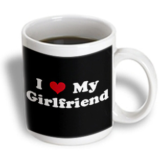 3dRose - Mark Andrews ZeGear Love - I Love My Girlfriend - 11 oz mug, White 3dRose - Mark Andrews ZeGear Love - I Love My Girlfriend - 11 oz mug, White