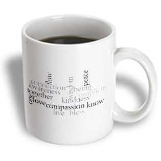 3dRose - Patricia Sanders Inspirations - Simlicity and Awareness Inspirational Words Motivational - 15 oz mug, White 3dRose - Patricia Sanders Inspirations - Simlicity and Awareness Inspirational Words Motivational - 15 oz mug, White