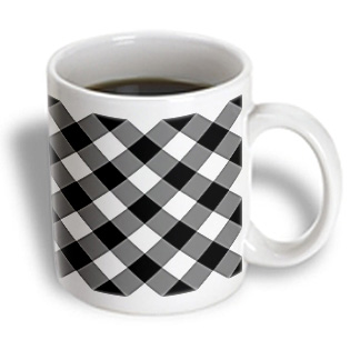 3dRose - Janna Salak Designs Prints and Patterns - Black White and Grey Print - 15 oz mug 3dRose - Janna Salak Designs Prints and Patterns - Black White and Grey Print - 15 oz mug