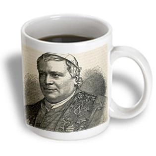 3dRose - Danita Delimont - Engravings - Pius IX Italian pope Elected in 1846 Engraving - HI13 PRI0313 - Prisma - 15 oz mug, White 3dRose - Danita Delimont - Engravings - Pius IX Italian pope Elected in 1846 Engraving - HI13 PRI0313 - Prisma - 15 oz mug, White