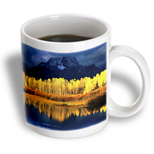 3dRose - Florene Worlds Exotic Spots - The Grand Tetons In Wyoming - 11 oz mug, White 3dRose - Florene Worlds Exotic Spots - The Grand Tetons In Wyoming - 11 oz mug, White