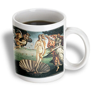 3dRose - BLN Italian Renaissance Fine Art Collection - Birth of Venus by Sandro Botticelli - 15 oz mug, White 3dRose - BLN Italian Renaissance Fine Art Collection - Birth of Venus by Sandro Botticelli - 15 oz mug, White