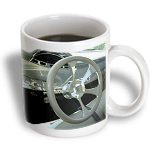 3dRose - Florene Transportation - Wheel n Dashboard Restored 1956 Ford Truck - 11 oz mug, White 3dRose - Florene Transportation - Wheel n Dashboard Restored 1956 Ford Truck - 11 oz mug, White