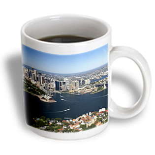 3dRose - Danita Delimont - Sydney - Australia Sydney Opera House Harbour Bridge -AU01 DWA3499 - David Wall - 11 oz mug, White 3dRose - Danita Delimont - Sydney - Australia Sydney Opera House Harbour Bridge -AU01 DWA3499 - David Wall - 11 oz mug, White