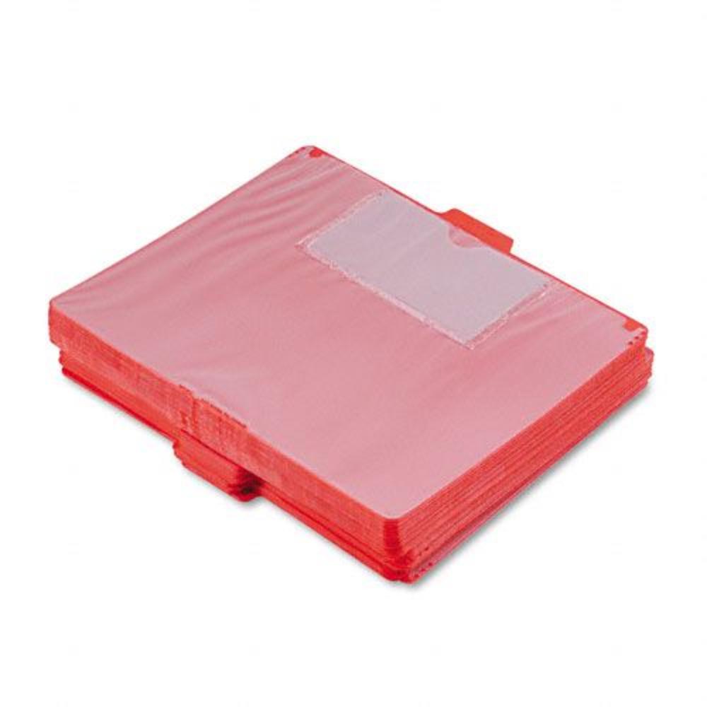 Smead SMD51920 Red Vinyl Top Tab Pocket Guides