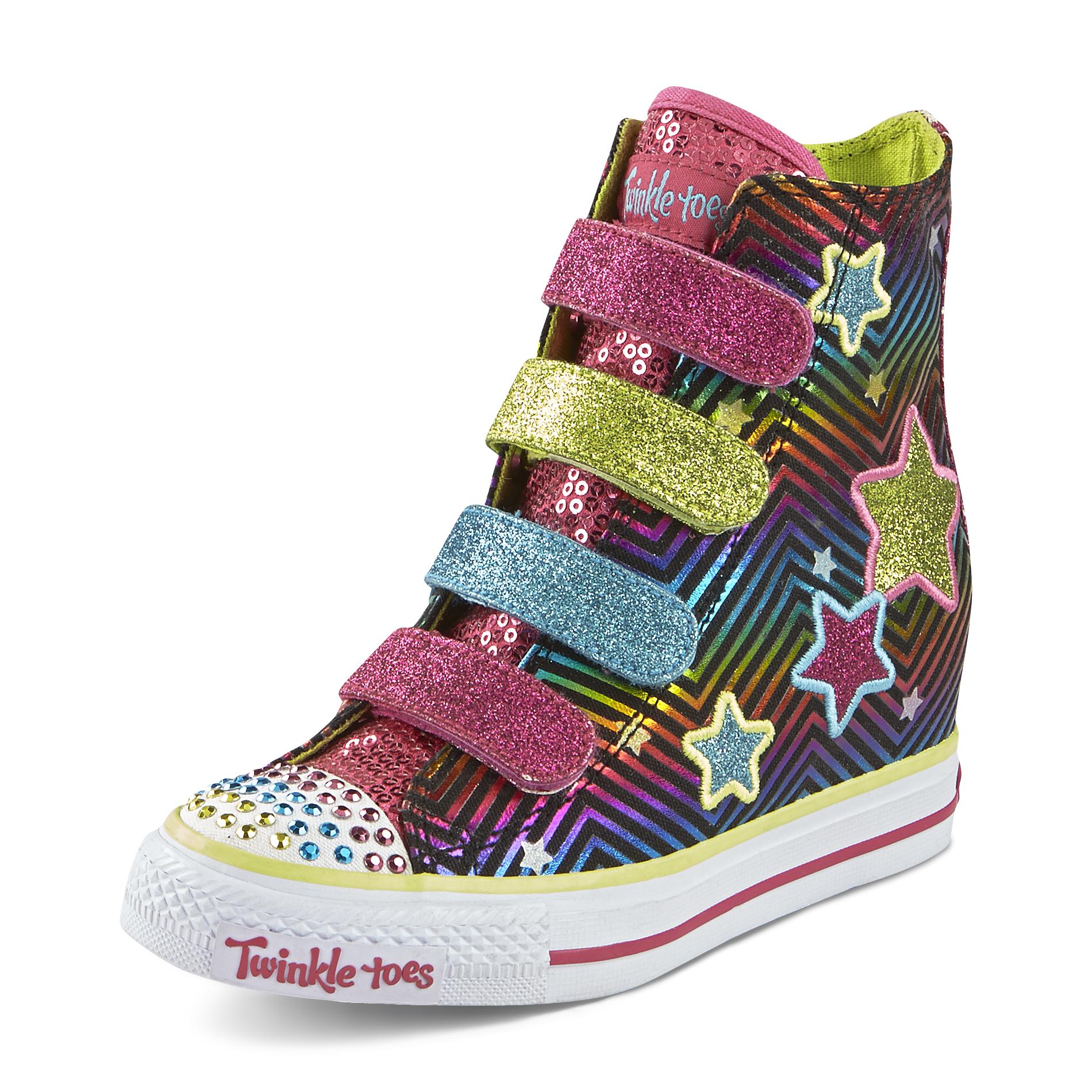 Skechers Girl's Twinkle Toes: Gimmie - 4 UPZ Multicolor High-Top Sneaker