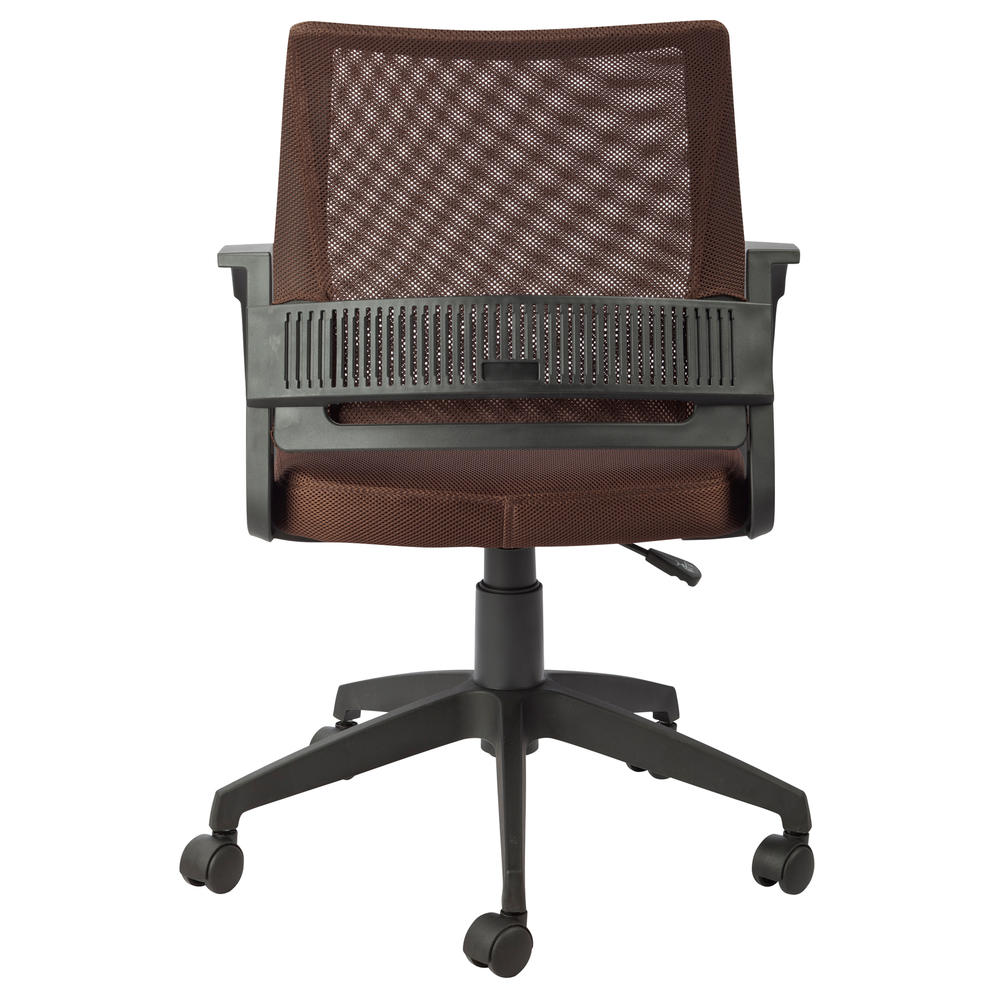 Leick Deep Brown Mesh Back Office Chair
