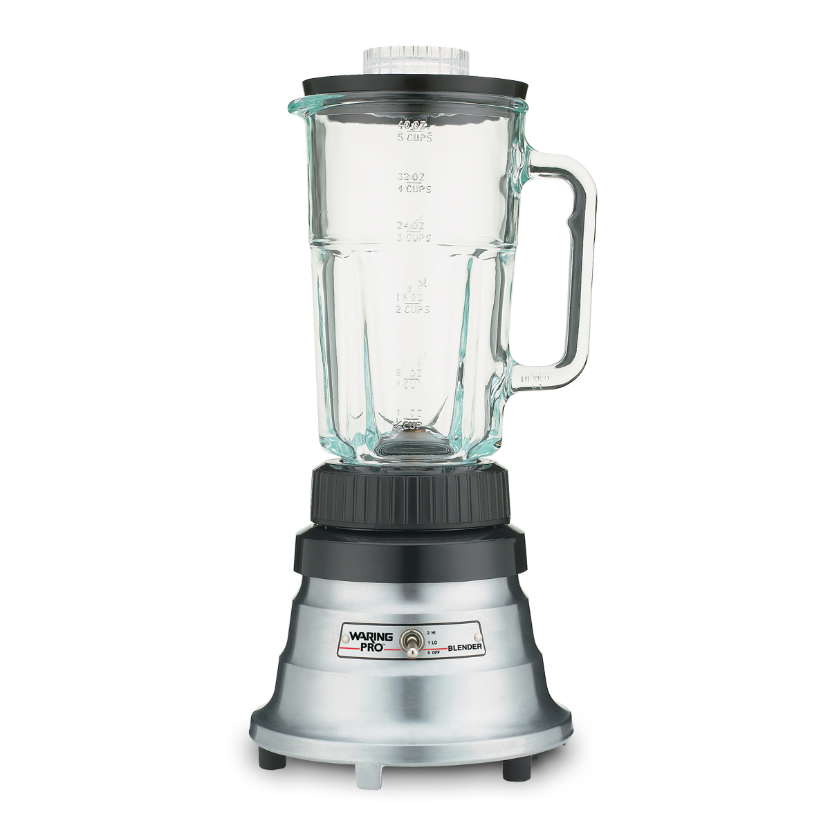 Waring Pro WPB05BC  Pro Bar Blender with 40-Ounce Glass Carafe, Brushed Chrome