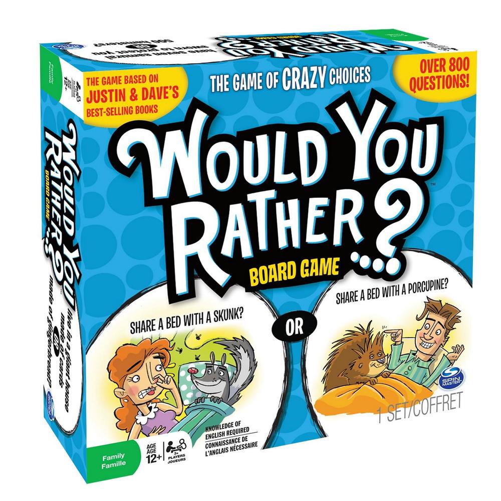 Spin Master Would You Rather Board Game