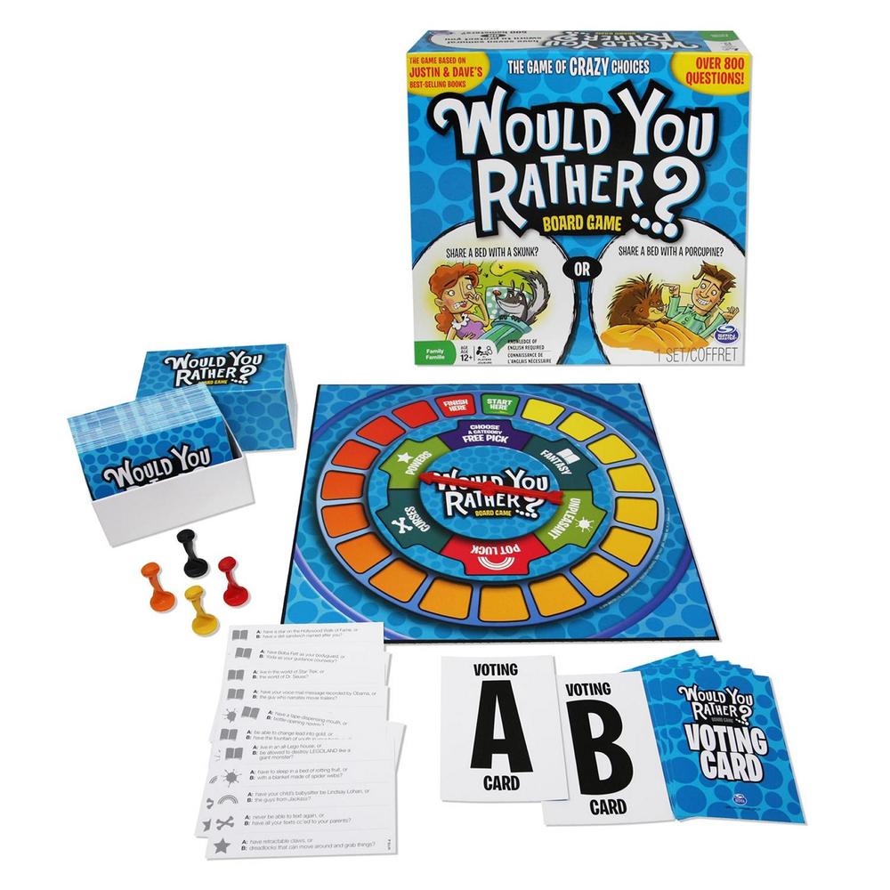 Spin Master Would You Rather Board Game