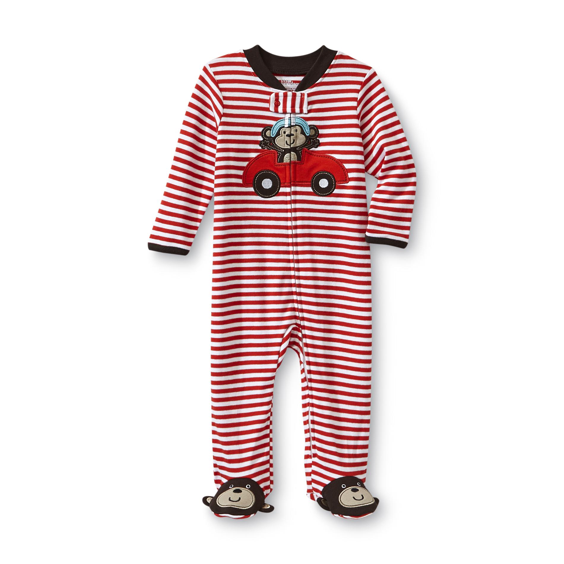 Little Wonders Infant Boy's Footed Pajamas - Monkey