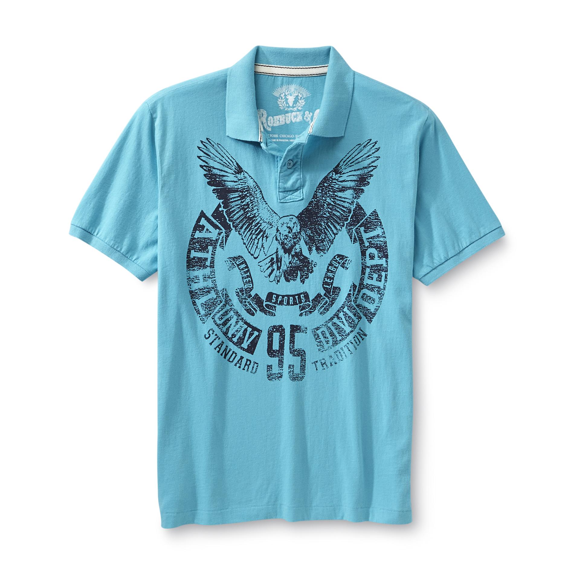 Roebuck & Co. Young Men's Graphic Polo Shirt - Eagle