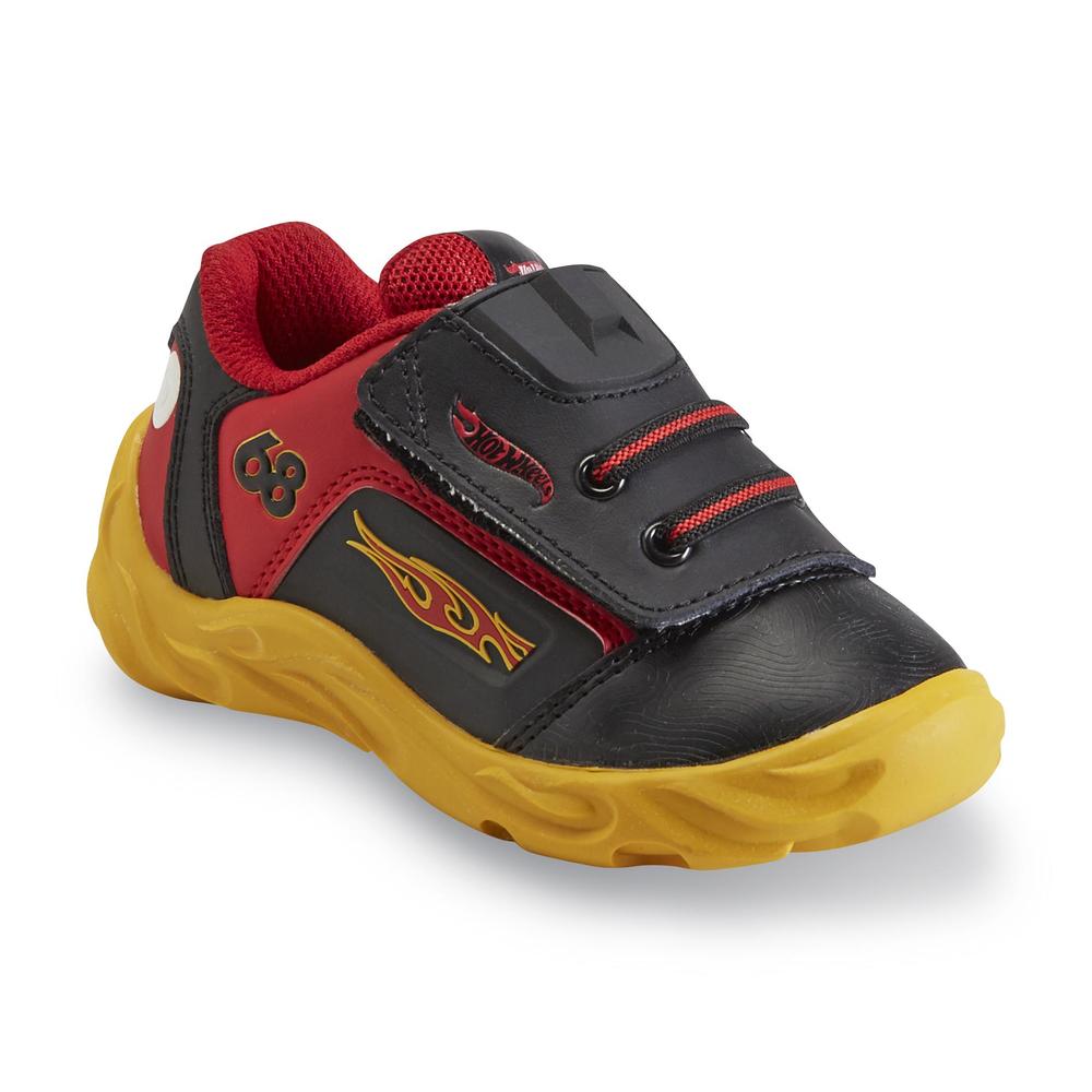 Hot Wheels Toddler Boy's Speed King Black/Red/Yellow Athletic Shoe